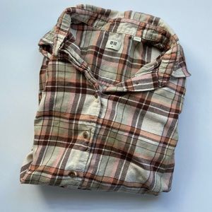 Uniqlo Button Down Flannel Plaid